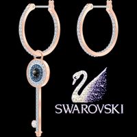 SWAROVSKI OHRRINGE SYMBOLIC KREOLEN WANDELBAR SCHÖN ROSEGOLD