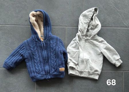 2er Set Baby Jacken mit Kapuze, Gr. 68