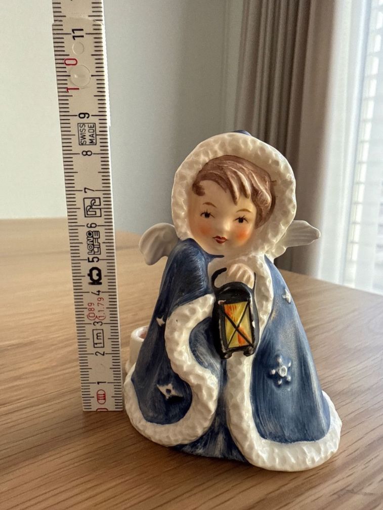 Statuette: Alter blauer Goebel Engel 1960er/1970er – Usato da Sarmenstorf venduto da Nathaliie_21 1