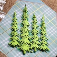 🐸 STANZSCHABLONE TANNENBAUM ZWEIFARBIG / WALD / BAUM