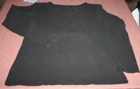 T-Shirt Langarm schwarz Gr. M