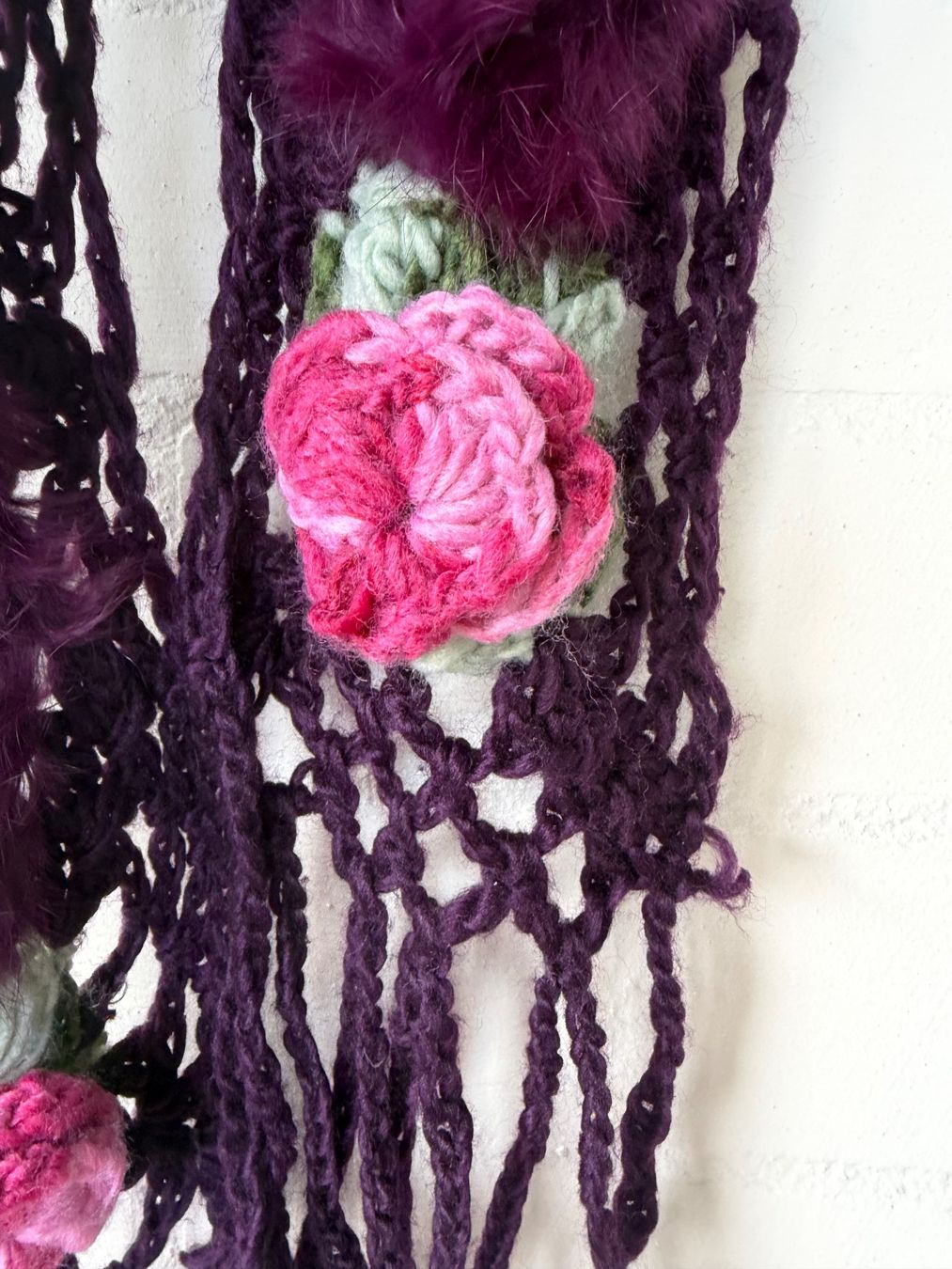 Foulard & Sciarpe: Schal Mit Blumen 🌺 und Pelz – Nuovo (secondo la descrizione) da Brütten venduto da Rod816 2