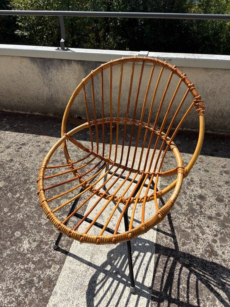 Poltrone: Mid-Century Rattan-Sessel – Usato da Ins venduto da ab_80 6