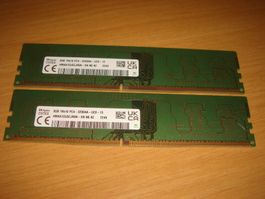 2 Stück 8gb ddr4 3200. Details siehe Bildern.