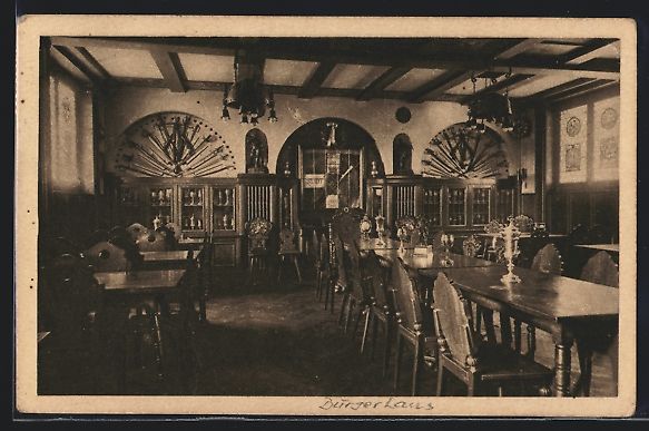 Cartoline postali: Bern, Gaststätte Bürgerhaus, Stube der – Usato da Berlin venduto da bartko-reher