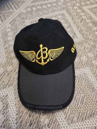 Cap Breitling schwarz gelb mit Logo