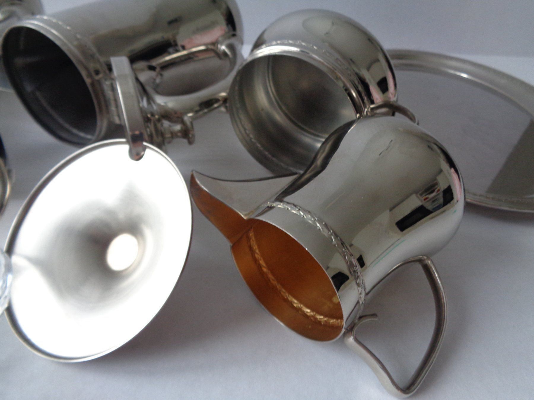 Geschirrsets: Tee-Set Chrom 6-teilig - Jugendstil – Gebraucht aus Chur von omonia 5