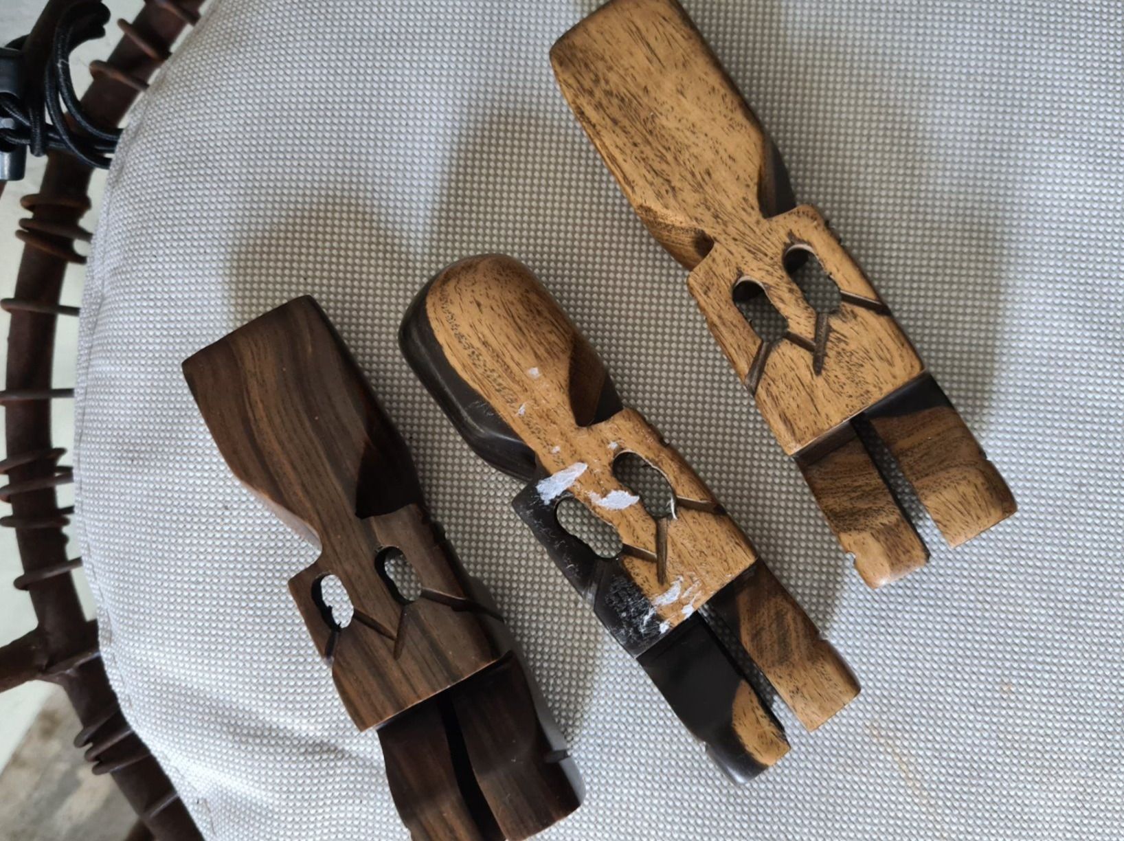 Figuren: 3 Ebany Figuren (Ebenholz) – Gebraucht aus Ebmatingen von Gelegenheit77 4