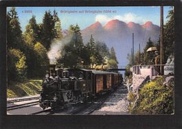 #Brünigbahn auf Brünigkulm , Dampflok , gel. 1923
