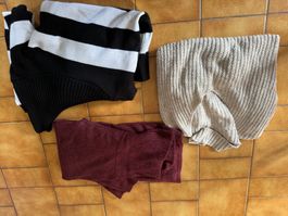 Lot de 3 pulls femme col roulé d'hiver chaud