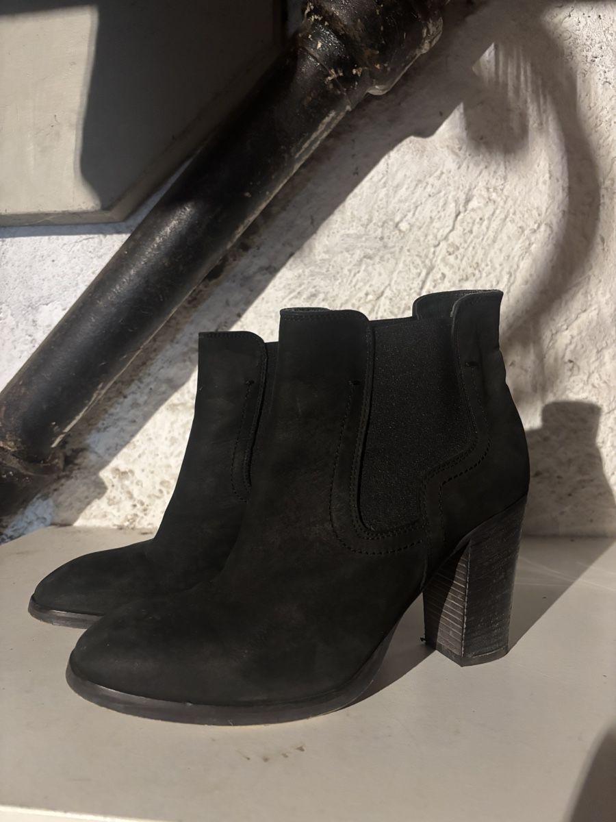 Damenschuhe: Stiefeletten Leder Anthrazit – Gebraucht aus Zürich von YA-LE