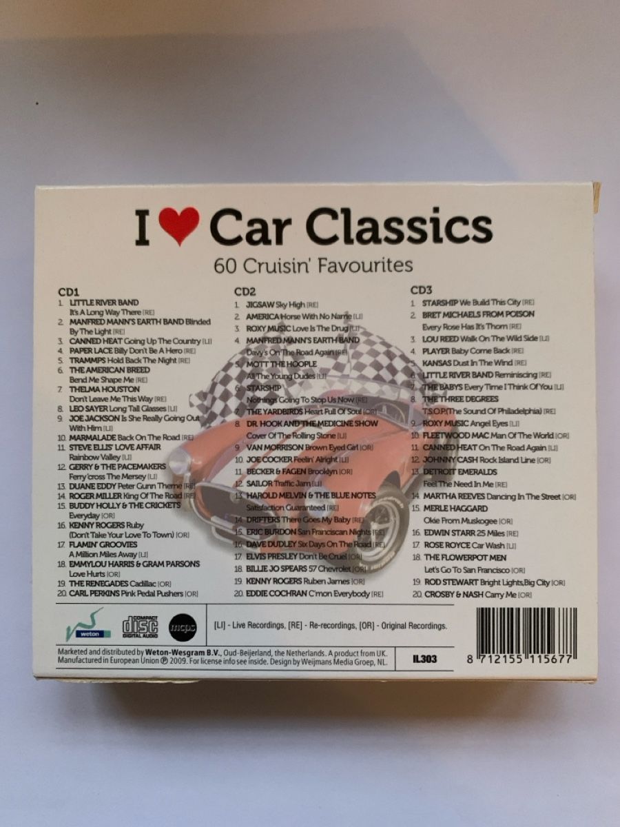 CD: Coffret 3 CD I Love Car Classics 60 chansons – Usato da Salavaux venduto da Lune_Diurne 1
