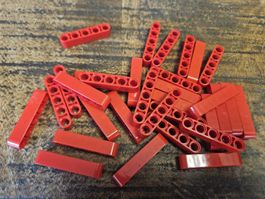 lego 32316 lot de 32 pièces Red Technic, Liftarm Thick 1 x 5
