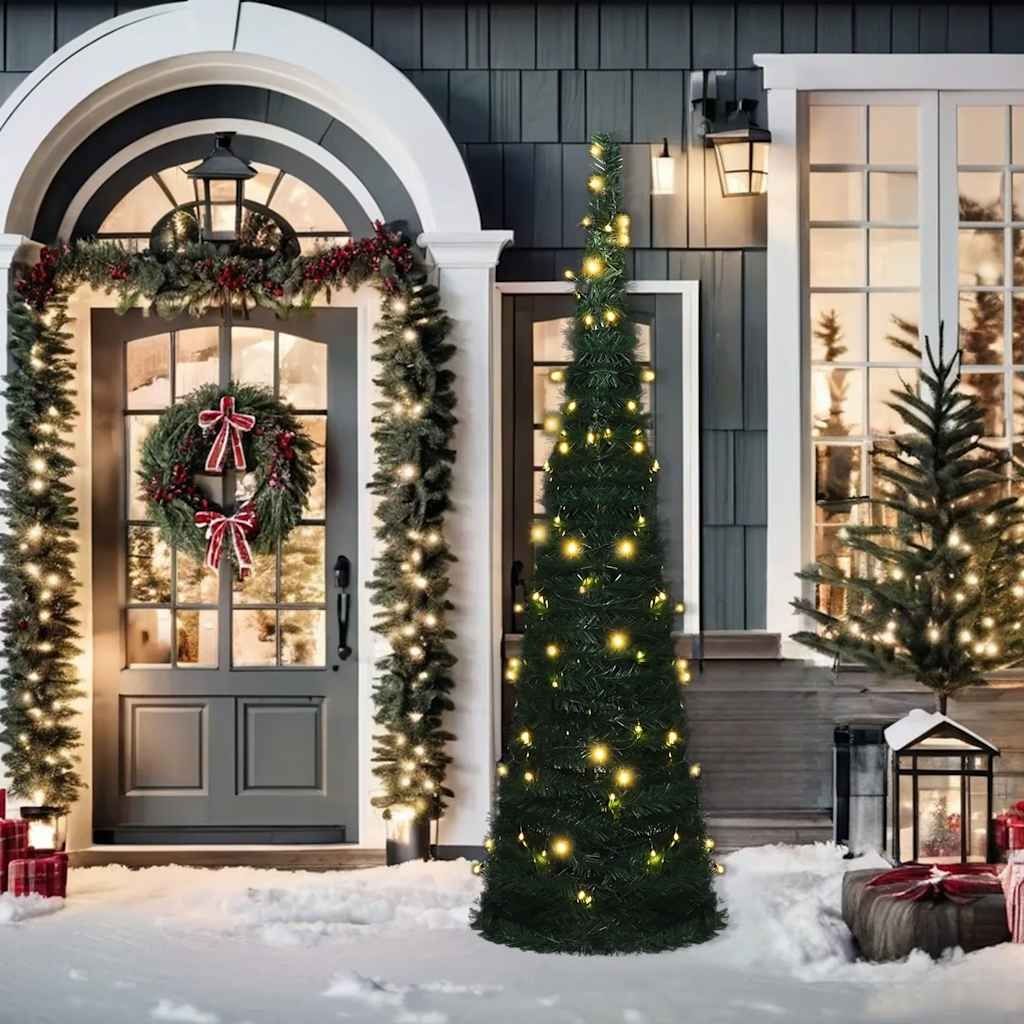 Knstlicher Weihnachtsbaum Mit Beleuchtung Fr Aussen