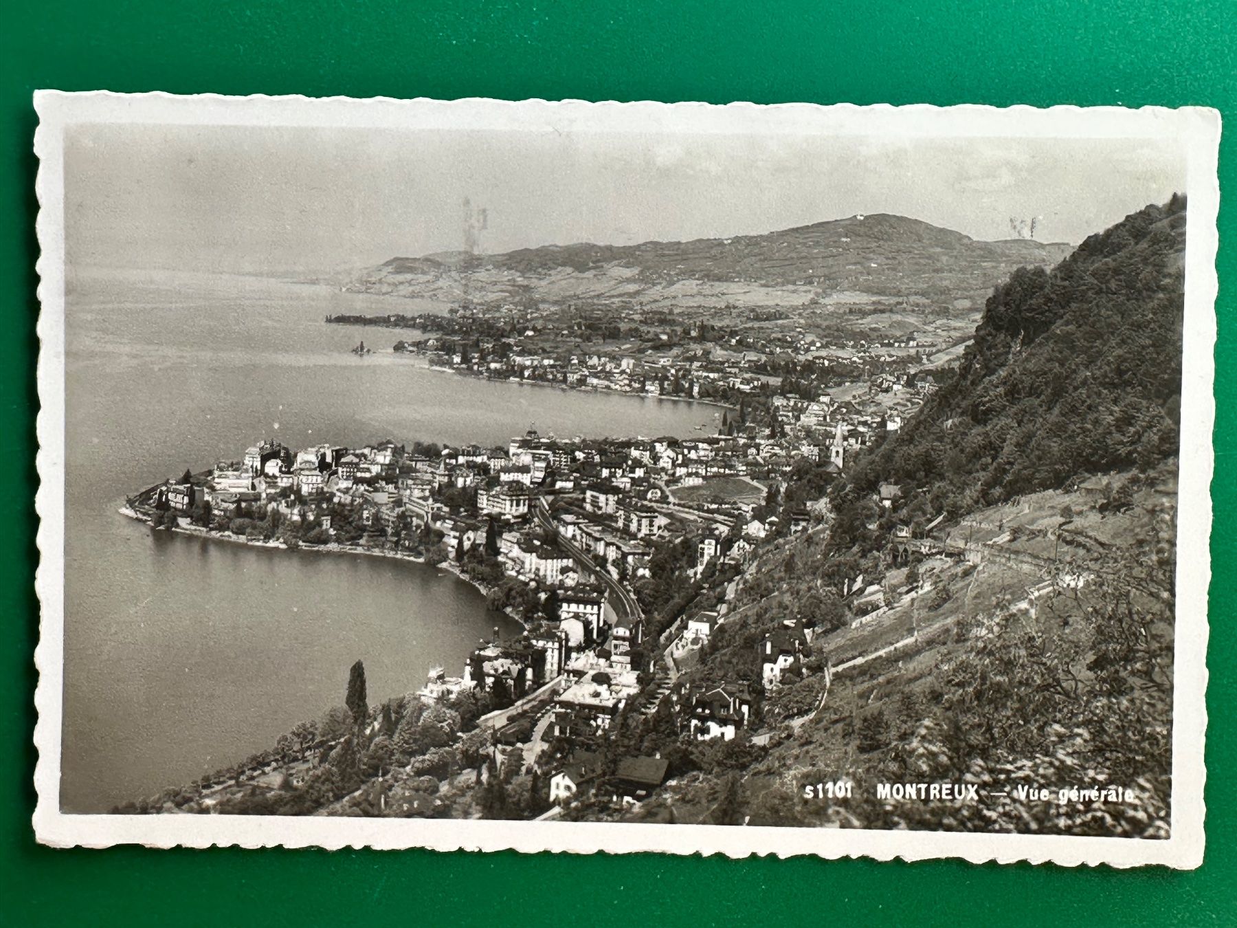Cartoline postali: Montreux - vue générale – Usato da Steg VS venduto da danwer74