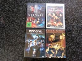 4 Fantasy Abenteuer Filme DVD Top Zustand günstig abzugeben