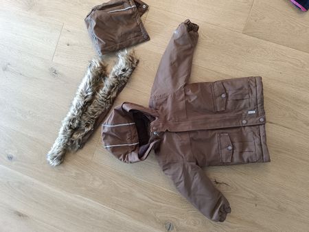 Minymo Kinder Winterjacke / Skijacke braun Grösse 98