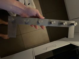 Garderobenleiste Edelstahl mit 6 Haken guter Zustand