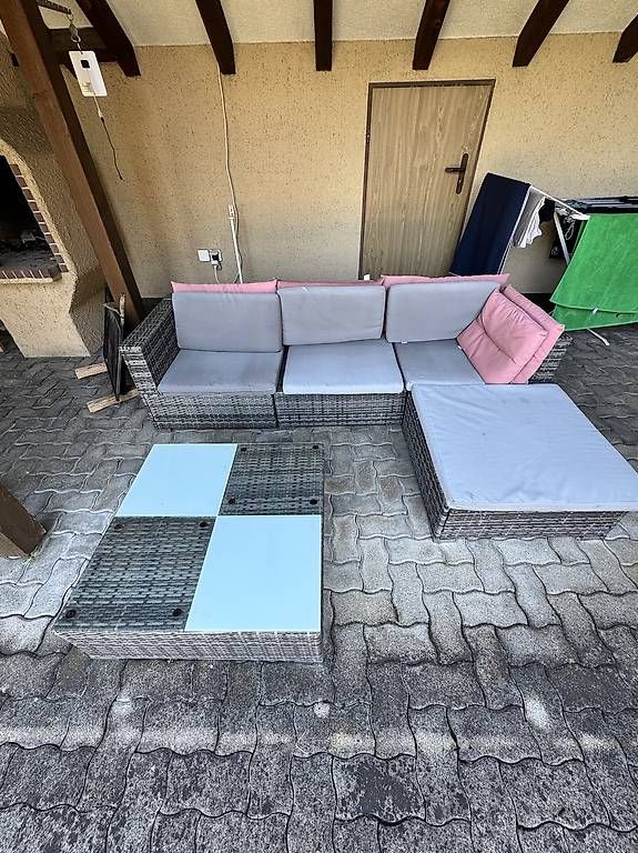 Divani: Rattan-Lounge / Ecksofa für Garten & Terrasse – Usato da Küsnacht ZH venduto da Matrix1977