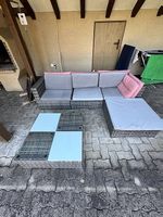 Rattan-Lounge / Ecksofa für Garten & Terrasse