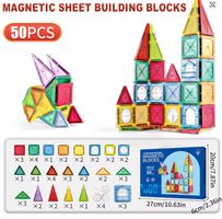 Neu Magnetic Puzzle- Building Blocks 50 Pieces