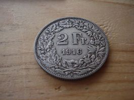 (D2) 2 Franken 1916