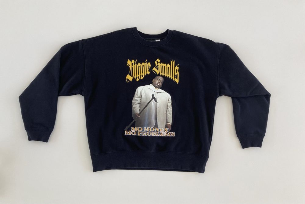 Vintage Biggie Smalls Pulli Gr. L H&M Oversize Fit 90er Rap 1