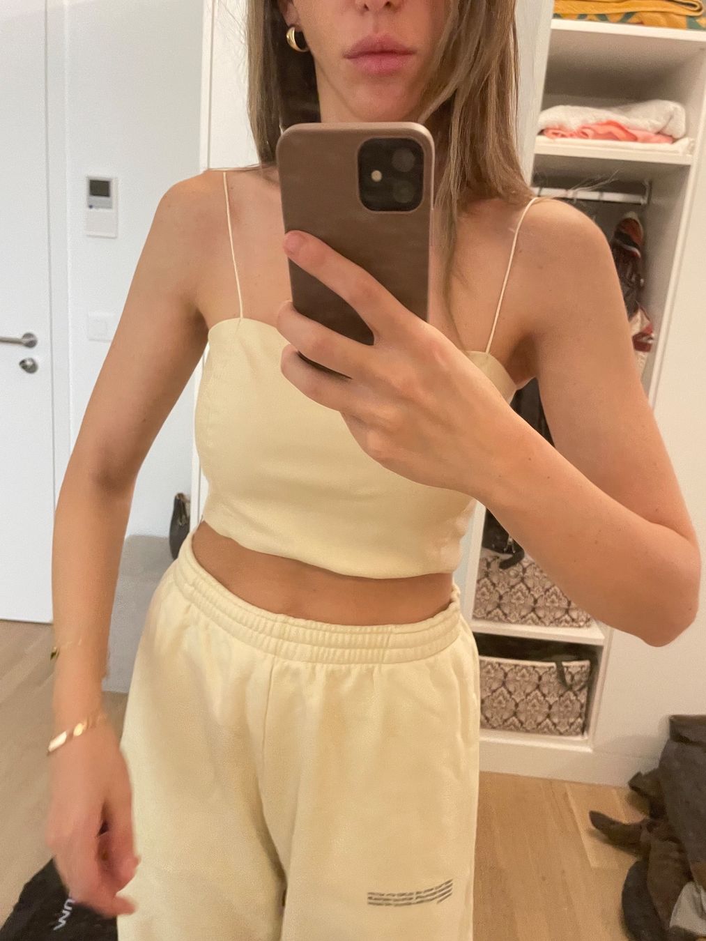 Tops: Faux Leather Beige Top size S – Neu (gemäss Beschreibung) aus Glattpark(Opfikon) von der_dh8z 5