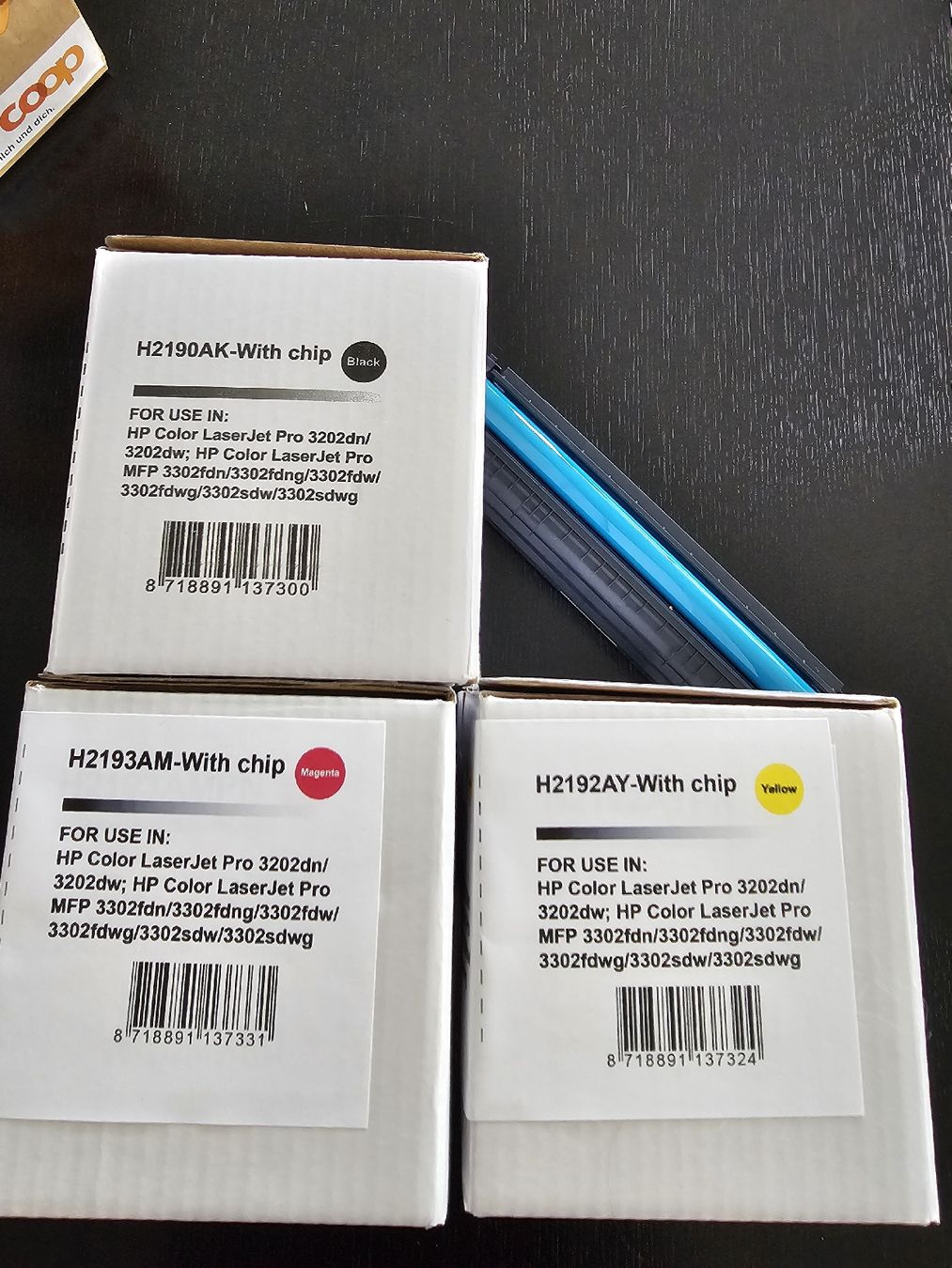 Hewlett Packard Cartucce per stampanti & toner: HP Color LaserJet Pro 3202, Toner-Set – Nuovo (secondo la descrizione) da Wangen b.Olten venduto da Schnups 1