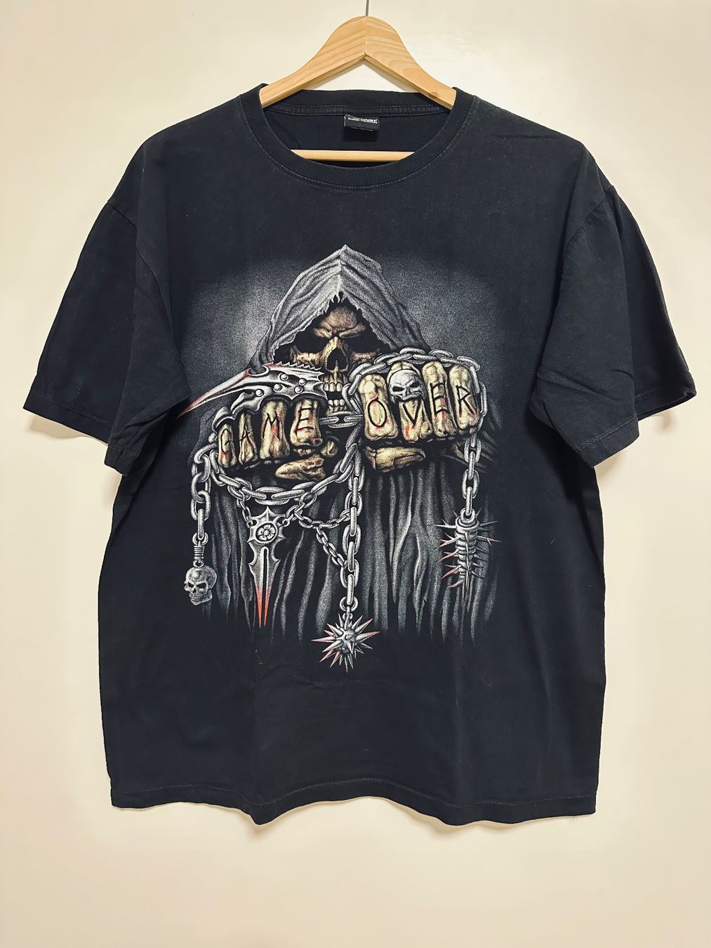 T-shirt: Schwarze Gothic Game Over T-Shirt Gr L – Nuovo (secondo la descrizione) da Basel venduto da iulia_haul