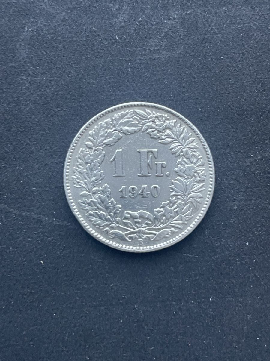 Alle Münzen: 1.- Silber CH Jahr 1940 – Gebraucht aus Meierskappel von Hala03