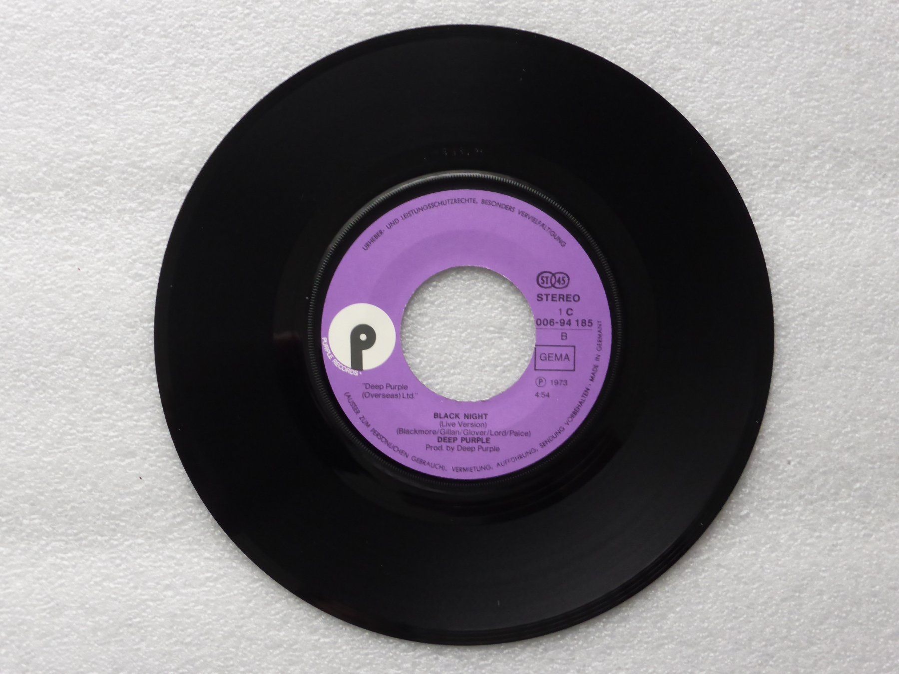 Dischi in vinile: Vinyl Single  DEEP PURPLE – Usato da Küssnacht am Rigi venduto da Mondkinder 2