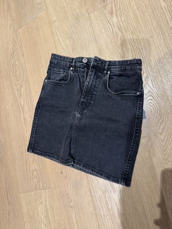 Schwarzer Jeansrock, Grösse 38