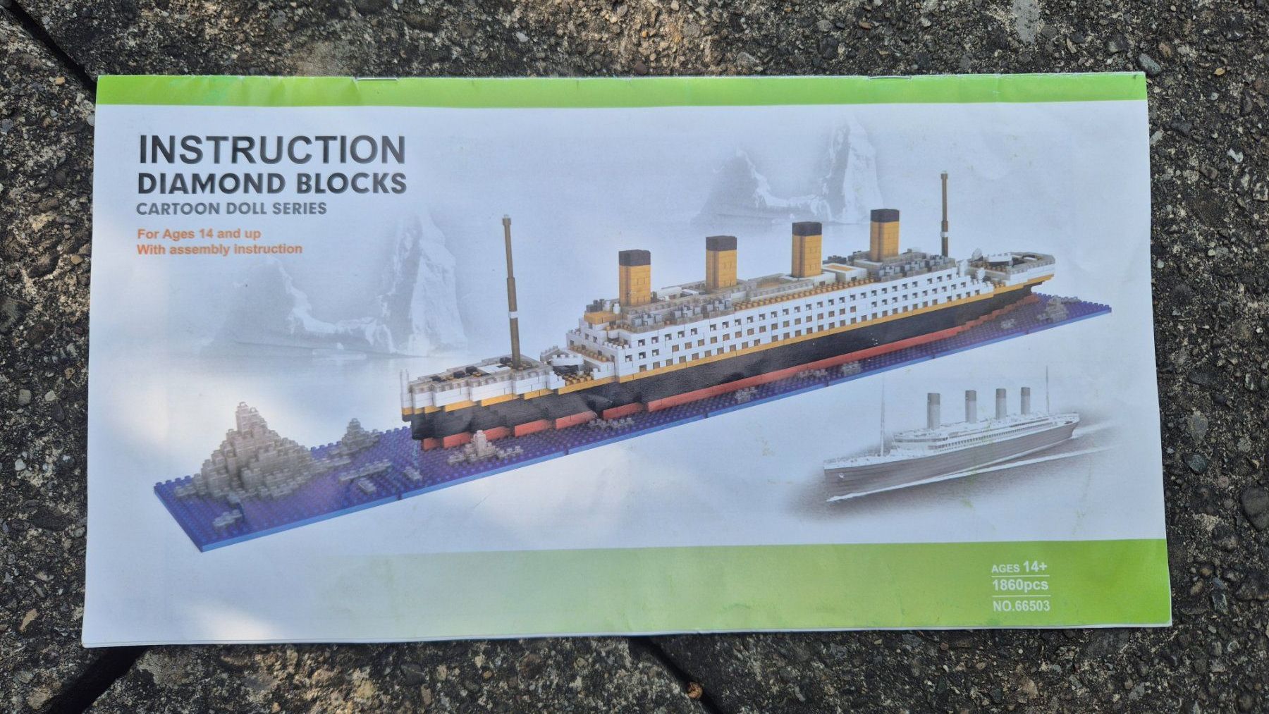 Kit di costruzioni: Titanic-Baustein-Bausatz Titanic-Schiffsmodell – Usato da Wängi venduto da Maur1 4