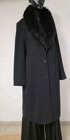 Wintermantel  Gr. L mit Kaschmir und Kunstfell
