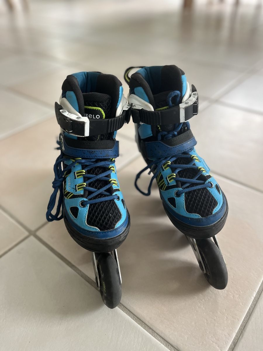 Decathlon Inline-Skating & Rollschuhe: Inline Skates Oxelo - Grösse 32-35 gebraucht – Gebraucht aus Freienstein von CoLeVo 3