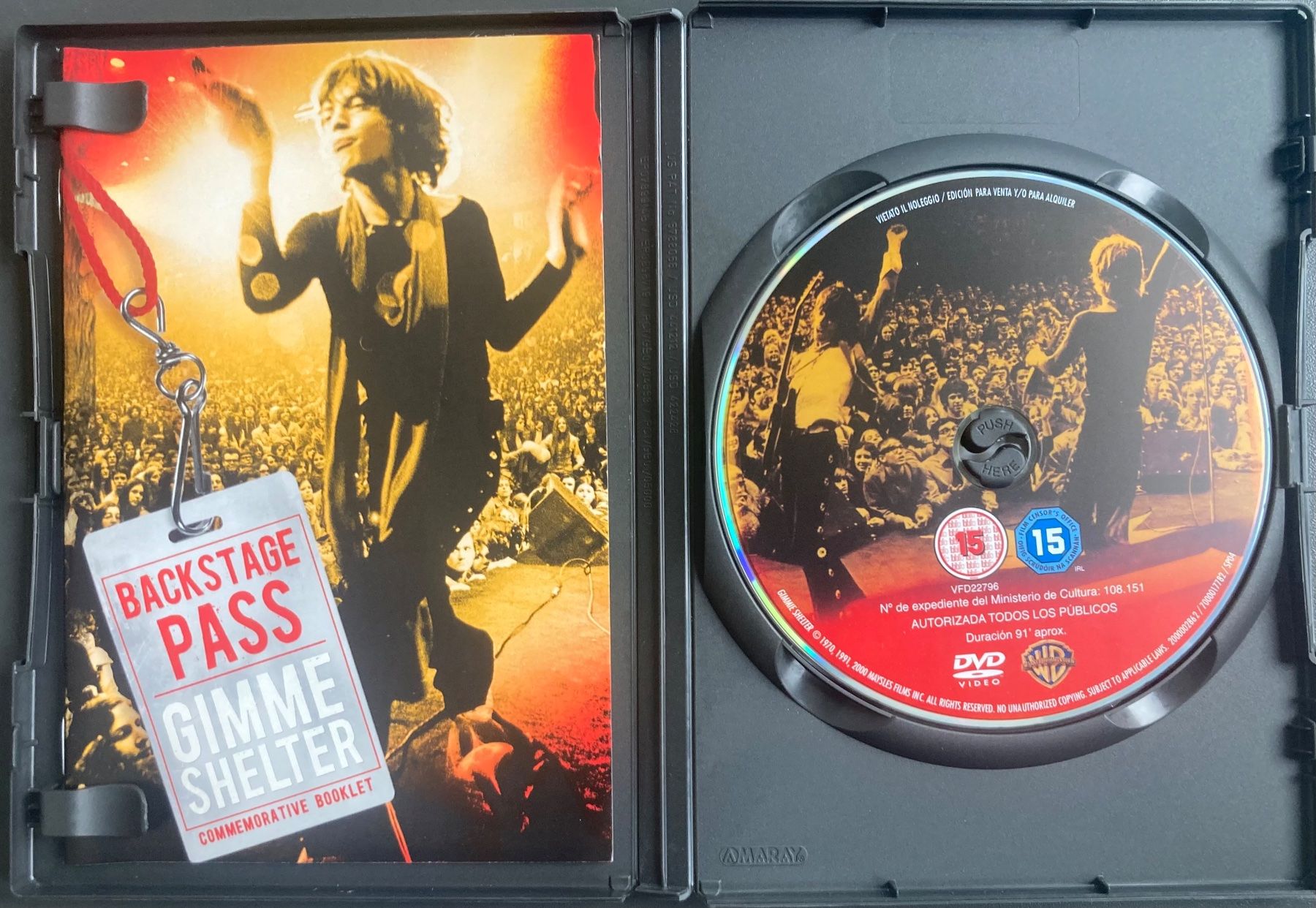 Tutti i DVDs: THE ROLLING STONES - GIMME SHELTER – Usato da Poliez-Pittet venduto da Newtown-Records 2