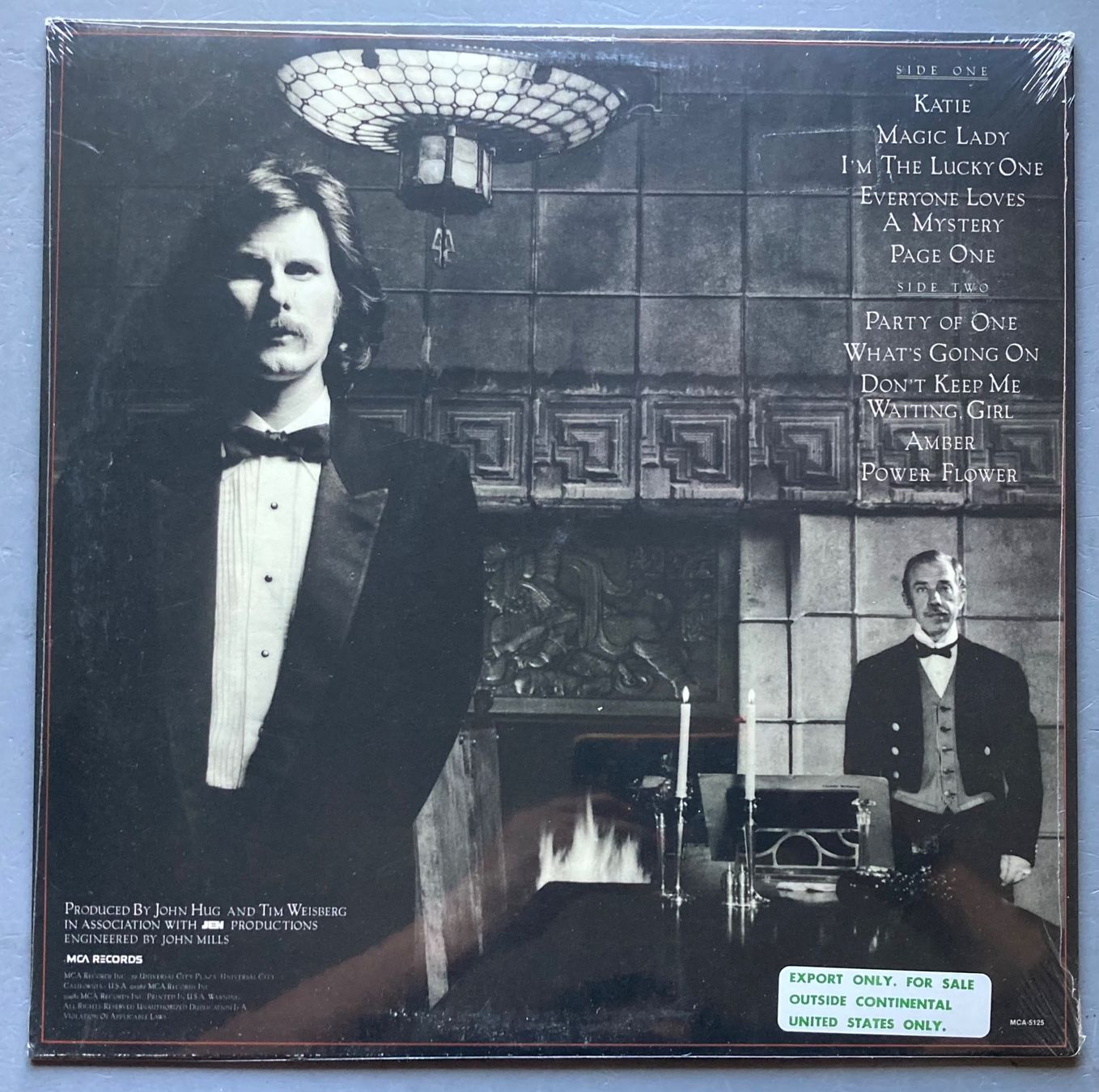 Schallplatten: TIM WEISBERG - PARTY OF ONE – Neu und originalverpackt aus Poliez-Pittet von Newtown-Records 1