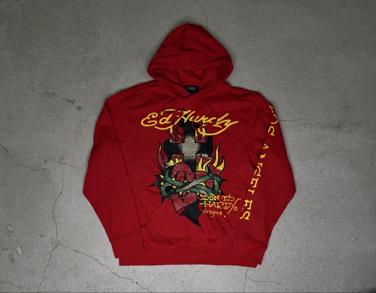 Ed Hardy Maglioni & Felpe: Ed Hardy Hoodie Gr. M – Usato da Luzern venduto da Fabri2000