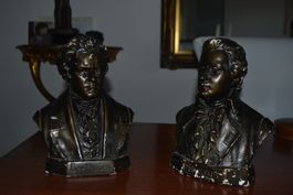 Vintage Mozart und Beethoven Büsten
