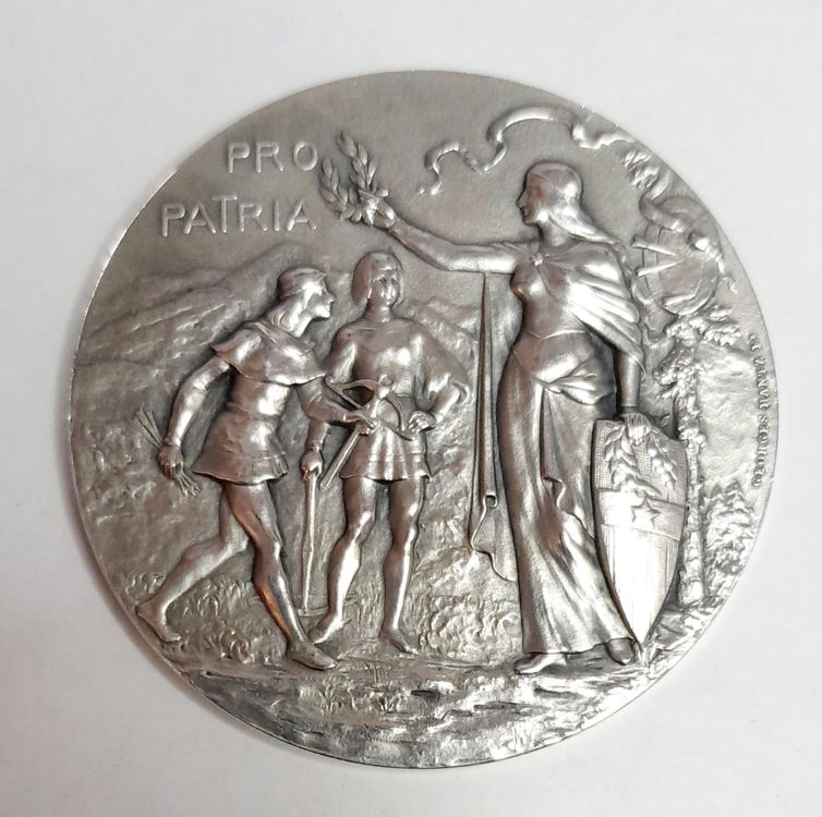 Médaille Ancienne En Argent – Tir (Shooting) WW1 – Minerve Athéna – France 1914-1918
