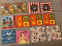 12 Servietten raisons pour les enfants - lot 1