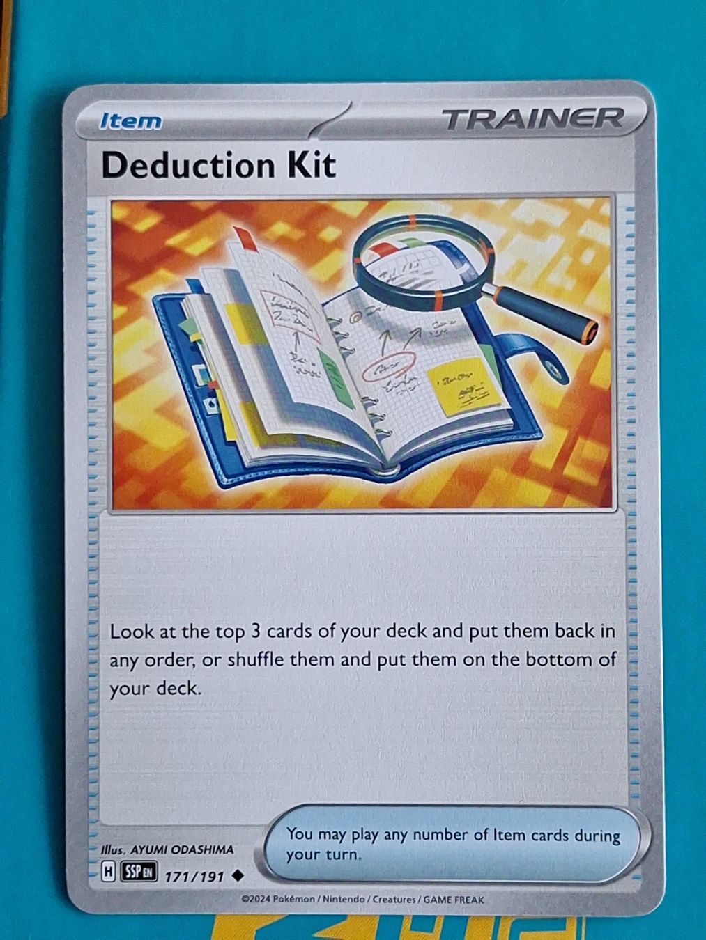 Pokémon Sammelbilder & Trading cards: Deduction Kit - Pokemon Surging Sparks – Gebraucht aus Altstätten SG von GGsGameshop