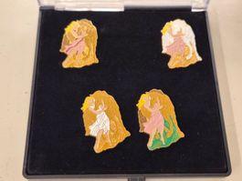 4 Pins / Badges  Simone Erni - Pferd mit Frau - 1992