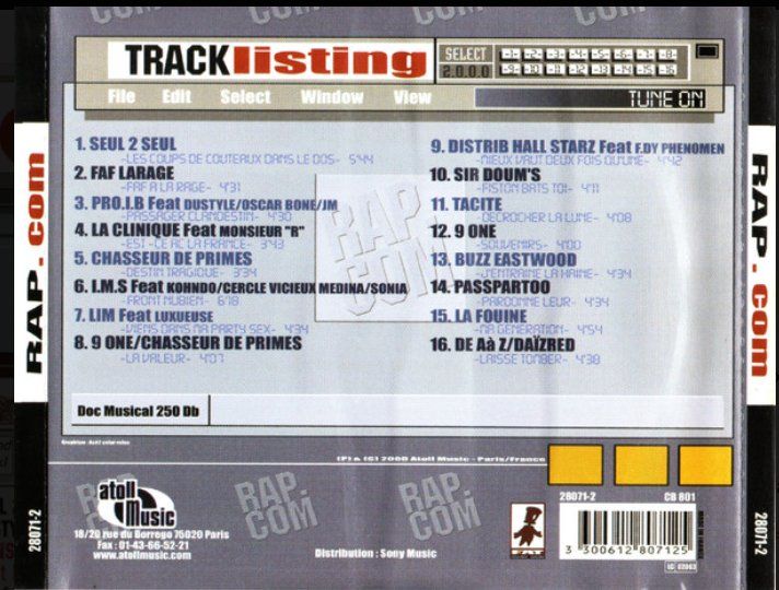 CD: CD Rap.com Edition 2.0.0.0 French Rap Compilation CD OG – Usato da etoy venduto da Vinyle-is-back.com 1