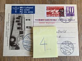 Postkarte Flugpost 1937