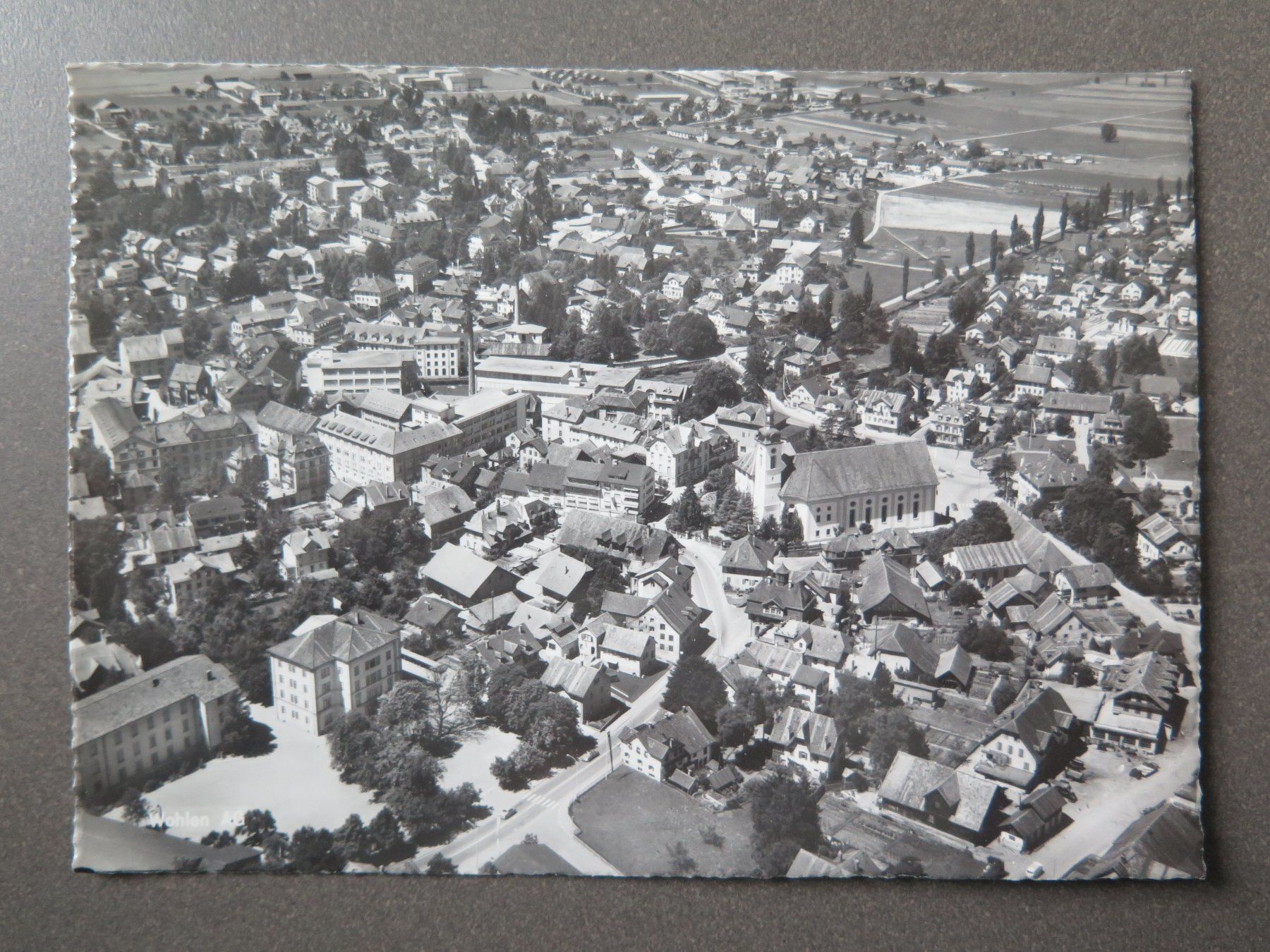 Cartoline postali: WOHLEN - FLUGAUFNAHME – Usato da Wittenbach venduto da lipasal