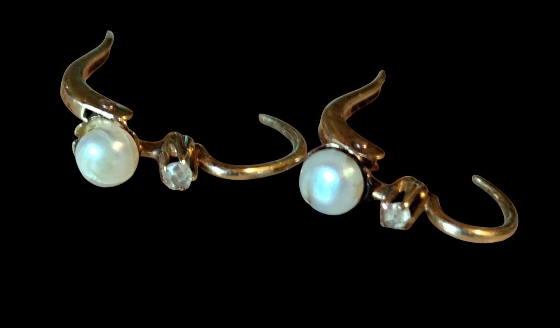 Orecchini pendenti & Orecchini a lobo: Orecchini battesimo "Dormeuse" Antichi Belle Époque in Oro. – Usato da Lugano venduto da fbo_82wg 3