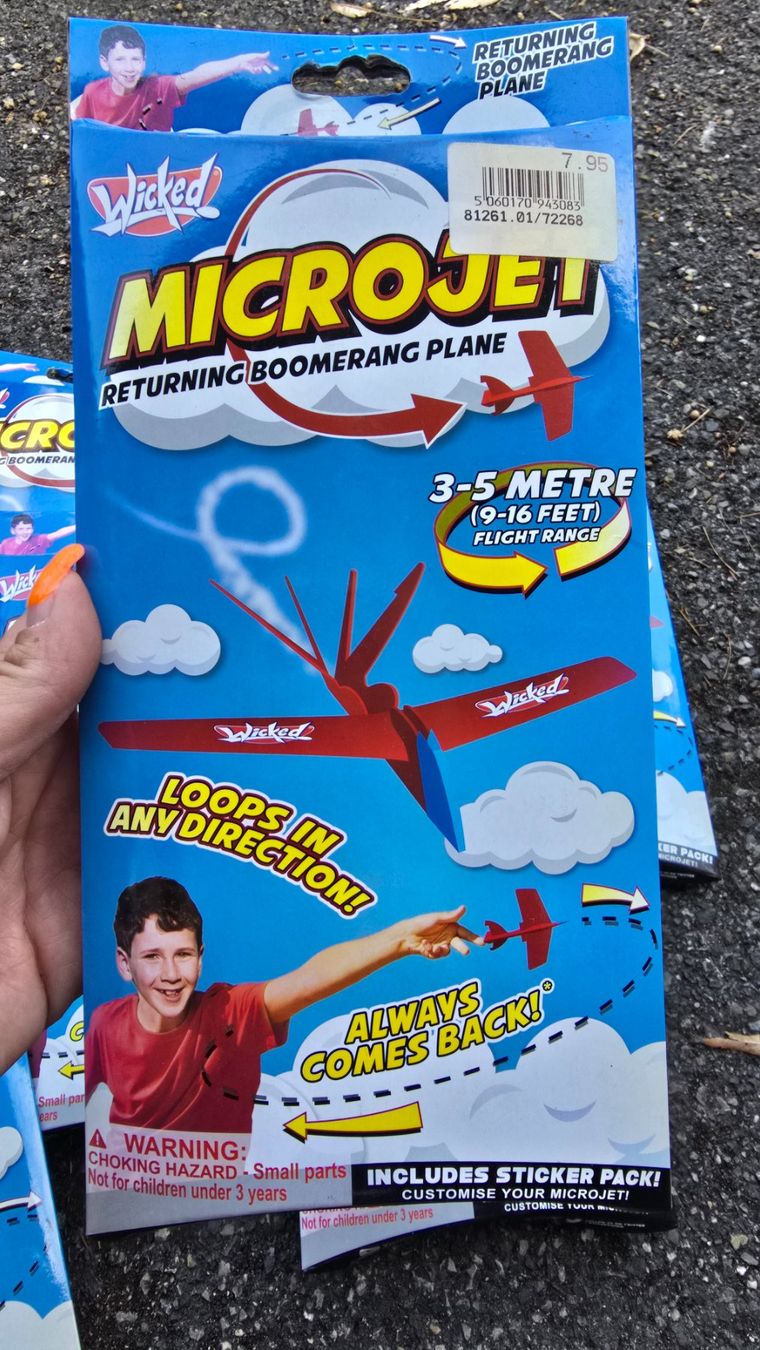 Baukästen: Wicked Microjet Returning Boomerang Plane Neu 3-5 Meter – Neu und originalverpackt aus Dussnang von Priska2285 1