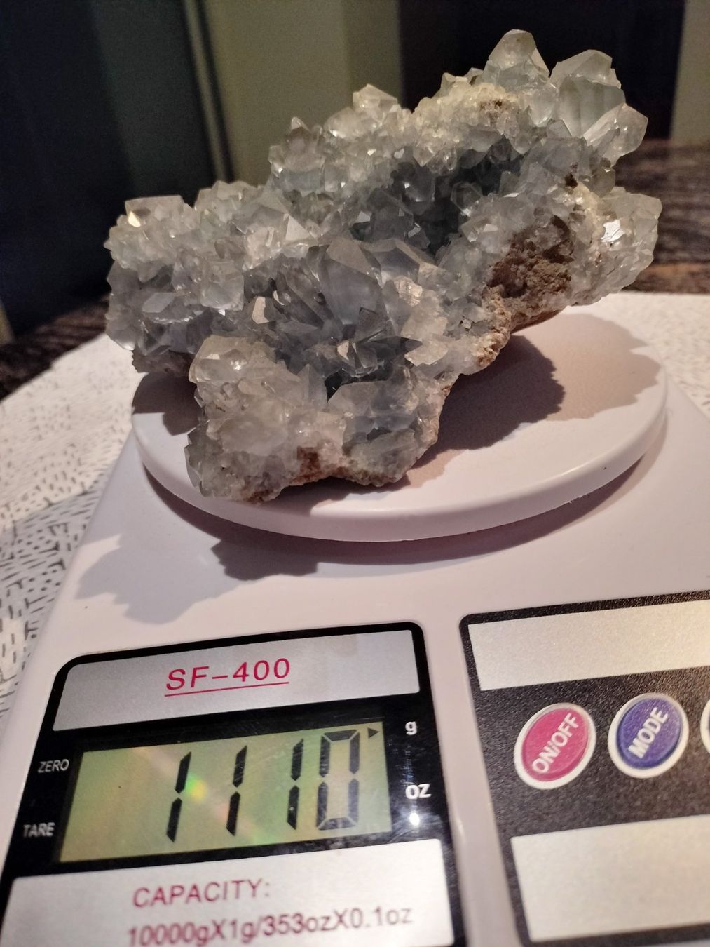 Mineralien & Heilsteine: Célestite ( ou Célestine )1110 grammes grammes – Gebraucht aus Cortaillod von rozinna